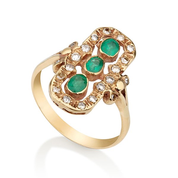 The Emerald Row Ring - Image 2