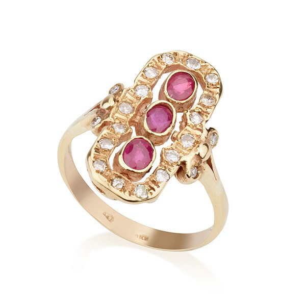 Ruby row ring
