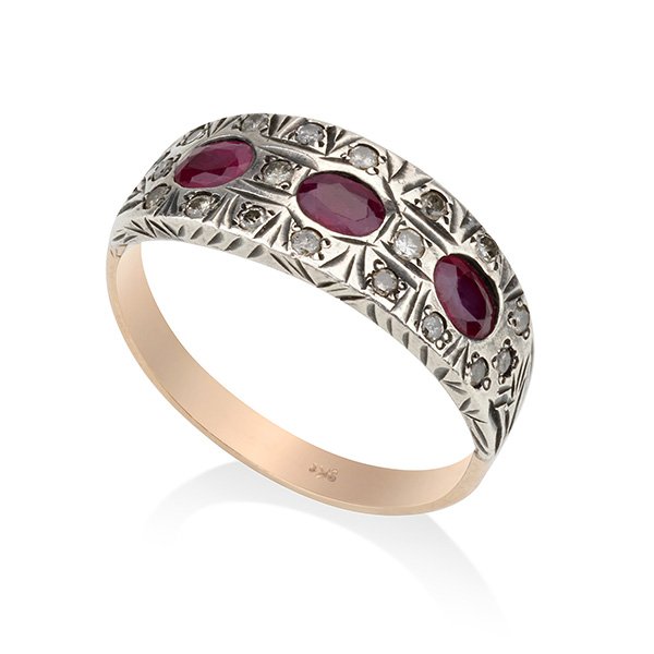 Ruby engraving ring