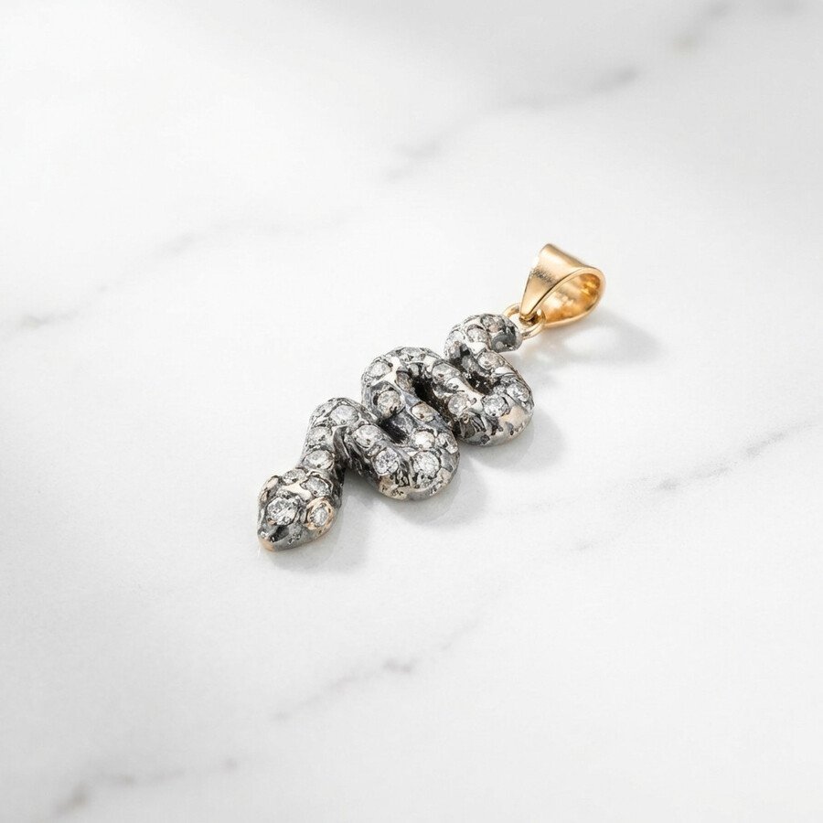 The Snake and Diamond Pendant - Image 4