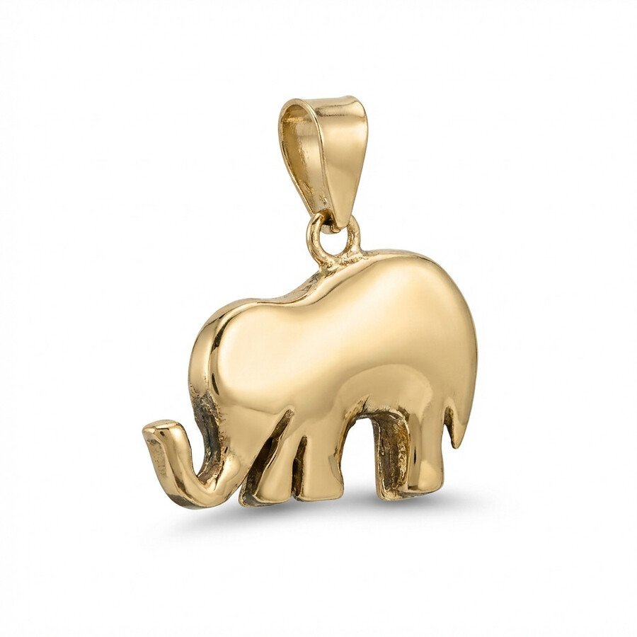 Ruby and Diamond Elephant Pendant - Image 3