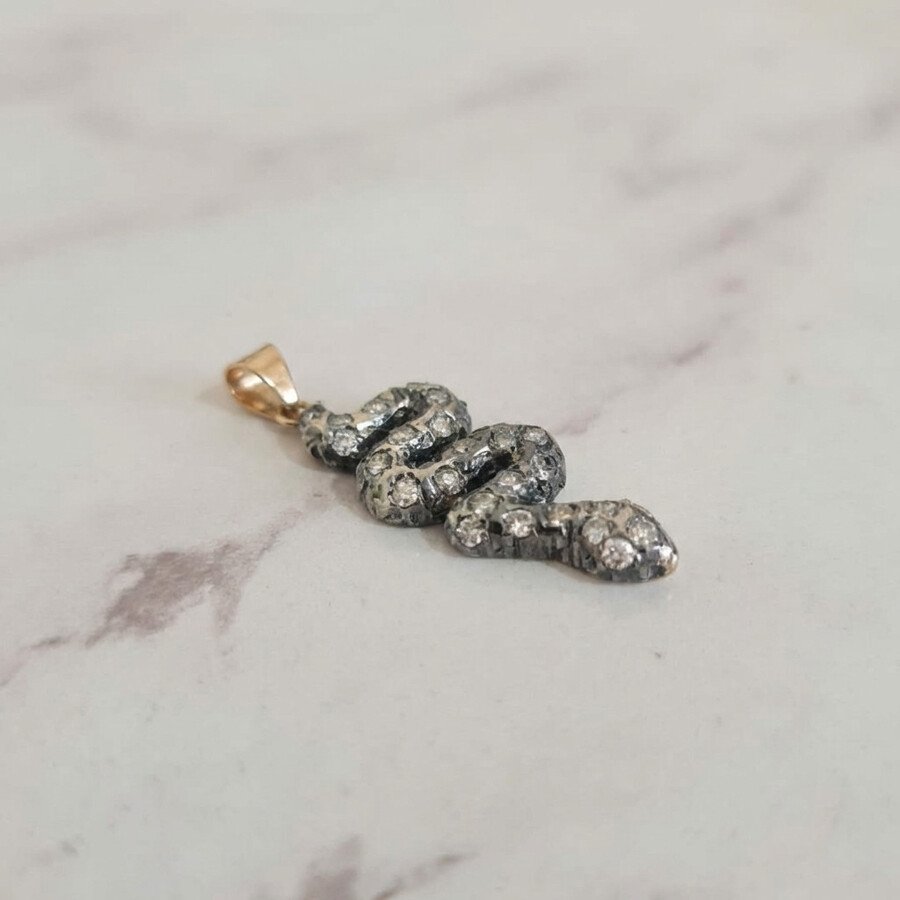 The Snake and Diamond Pendant - Image 2