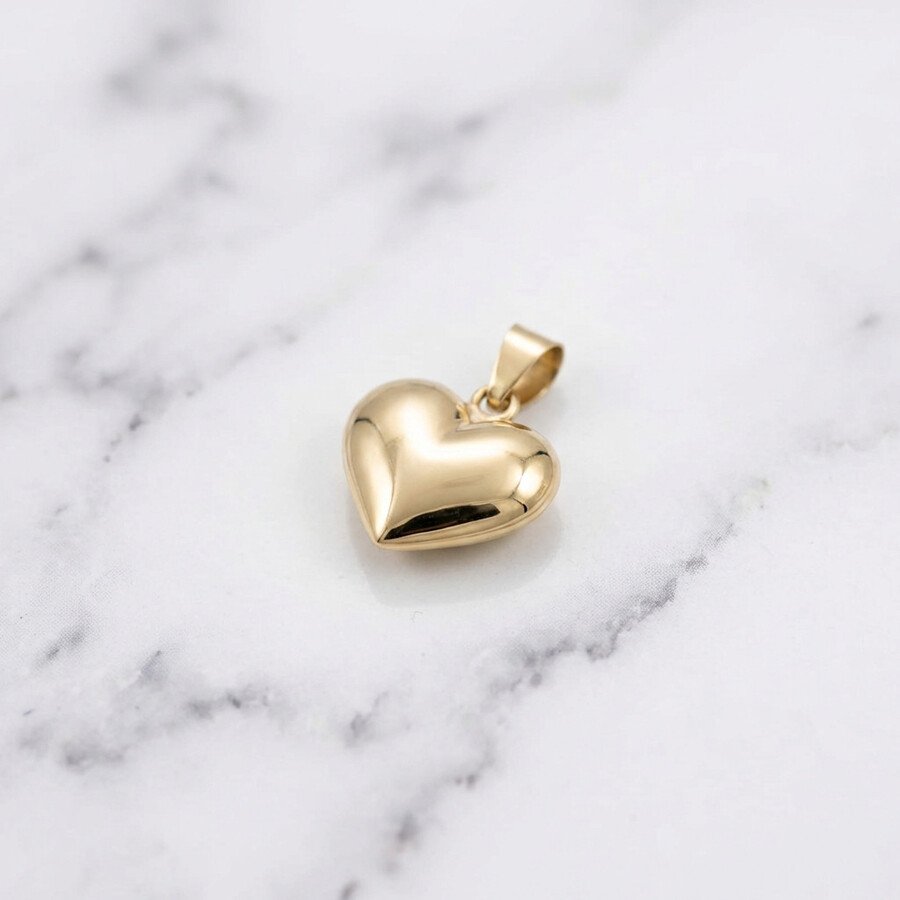 Ruby and Diamond Heart Pendant - Image 3