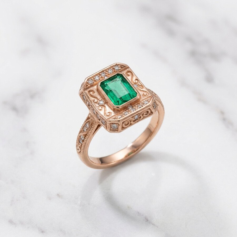 Engravings of the ancient emerald