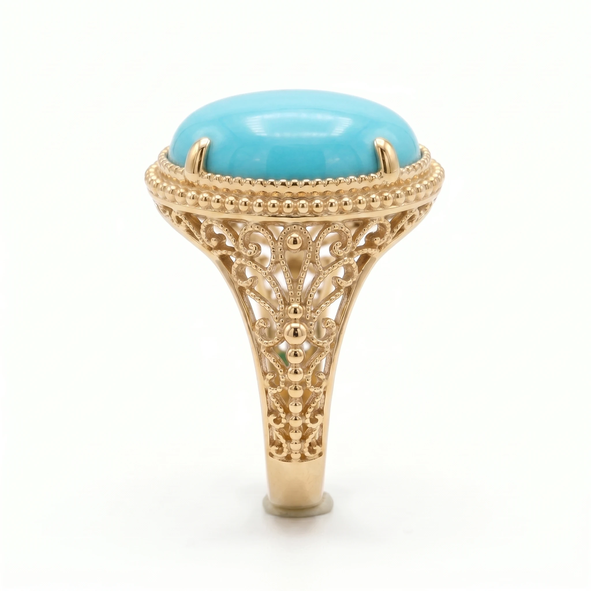 Hand-Engraved Turquoise Vintage - Image 2