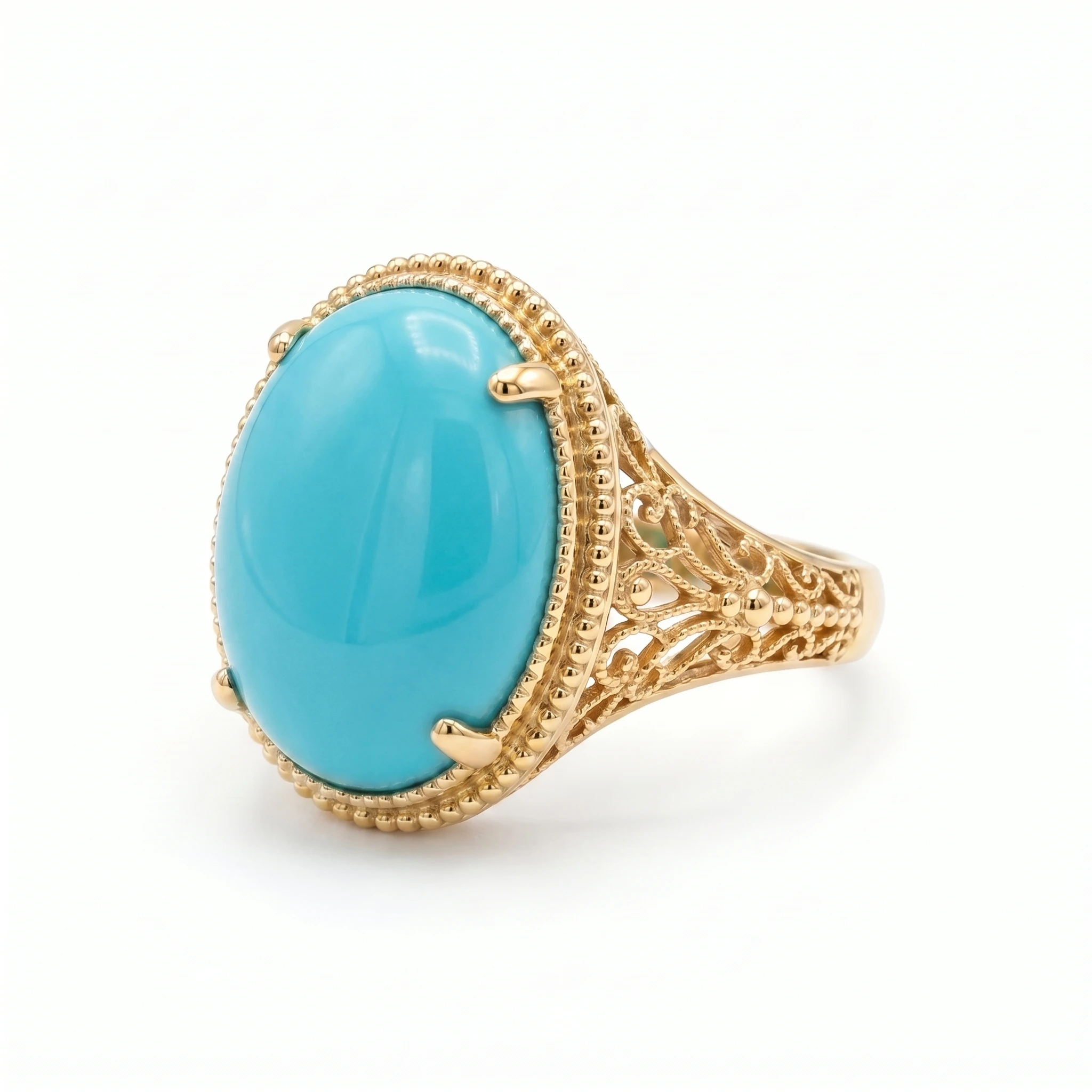 Hand-Engraved Turquoise Vintage - Image 3