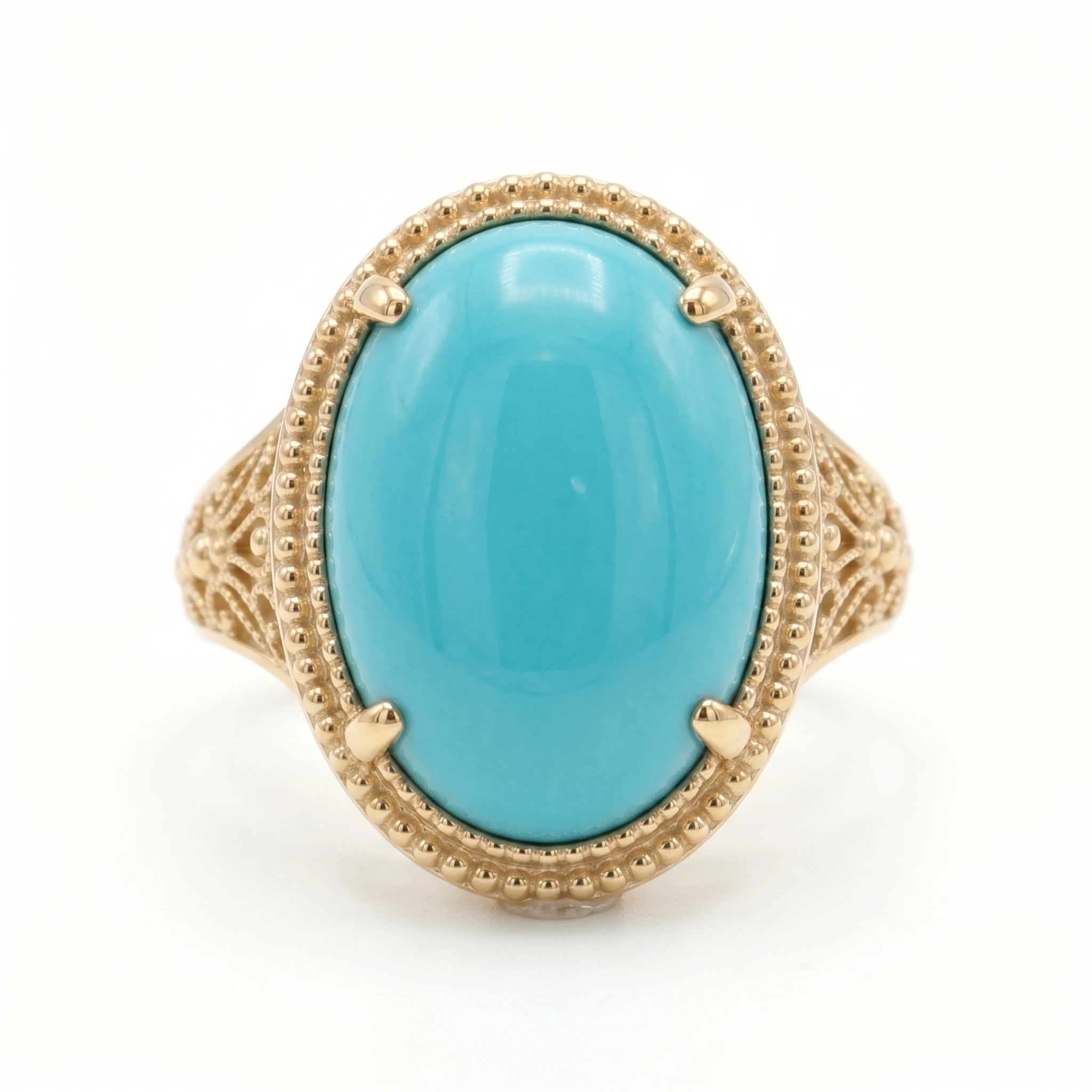 Hand-Engraved Turquoise Vintage